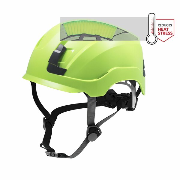 Ge Safety Helmet, Non-Vented, Green GH401GN